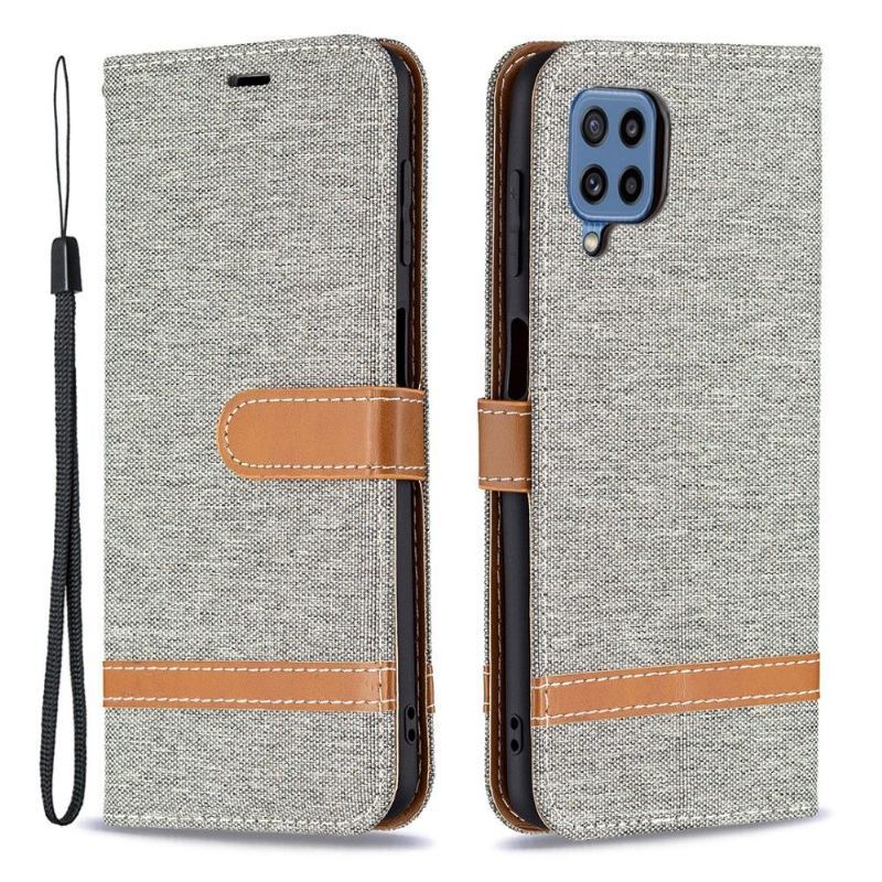 Etui Folio do Samsung Galaxy M32 Pokrowiec Z Tkaniny