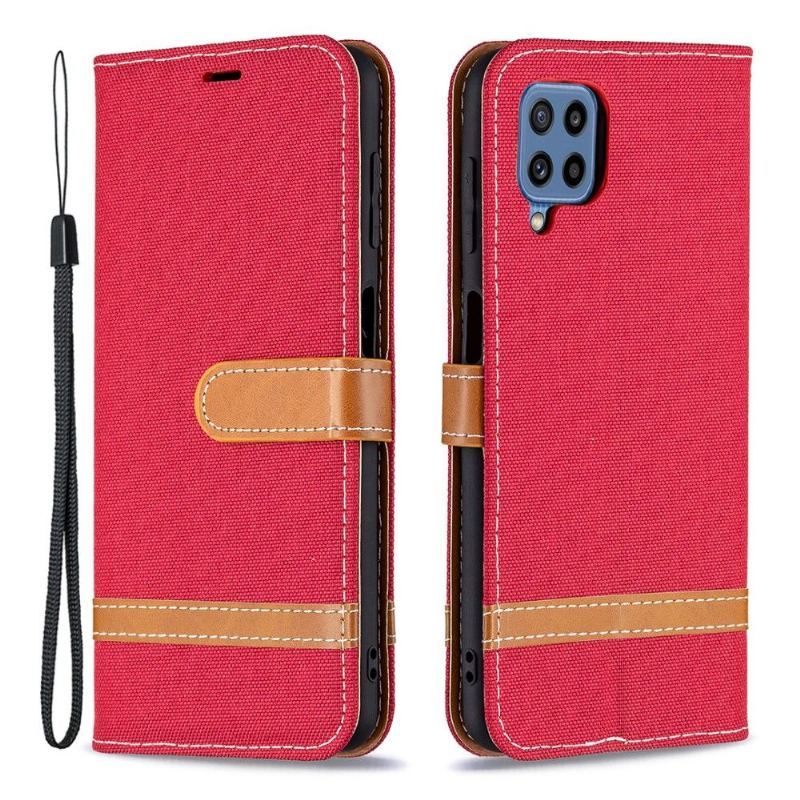 Etui Folio do Samsung Galaxy M32 Pokrowiec Z Tkaniny