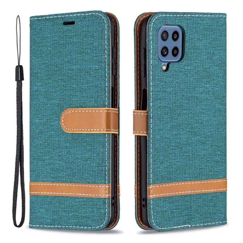 Etui Folio do Samsung Galaxy M32 Pokrowiec Z Tkaniny