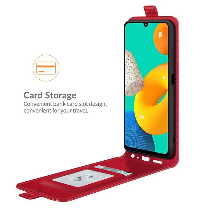 Etui Folio do Samsung Galaxy M32 Skórzany Futerał Ze Sztucznej Skóry W Pionie