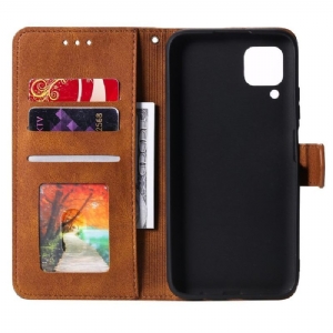 Obudowa Etui Na Telefon do Samsung Galaxy M32 z Łańcuch Etui Folio Bicolor Folio