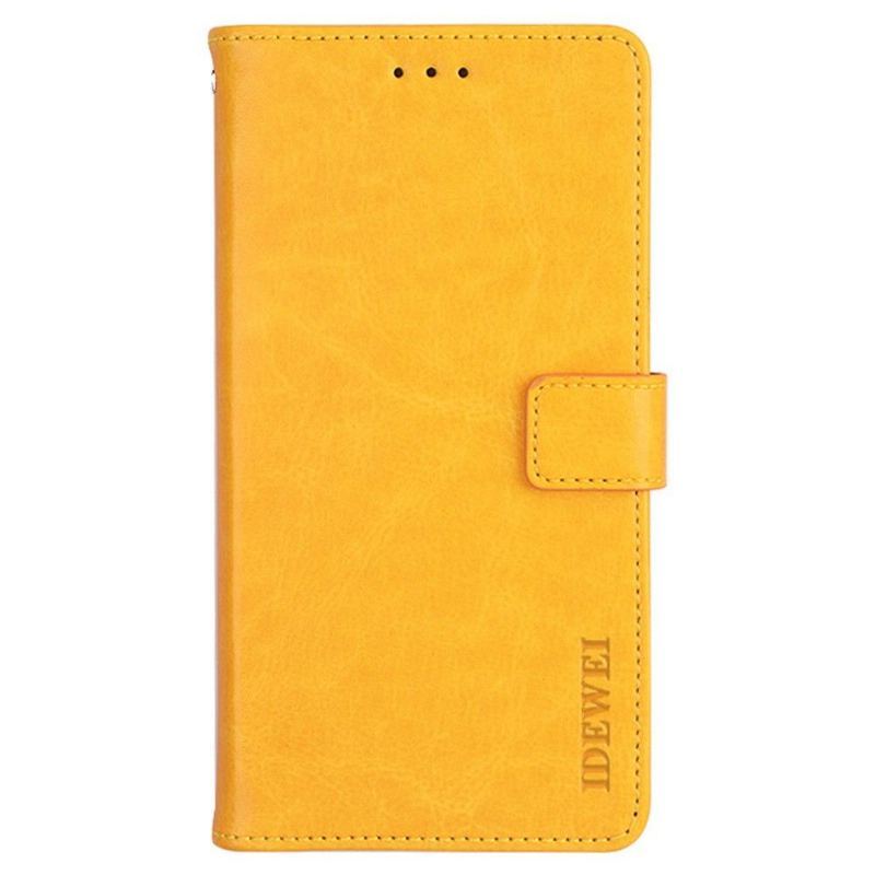 Skórzany Futerał do Samsung Galaxy M32 Etui Folio Idewei Folio Efekt Skóry