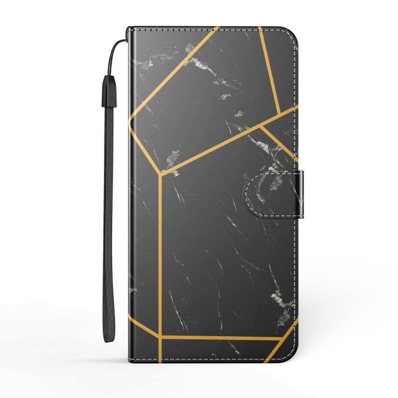 Etui do Samsung Galaxy S21 Plus 5G Geometryczny Marmur - Czarny