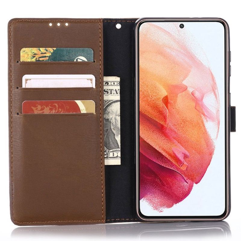 Etui do Samsung Galaxy S21 Plus 5G Retro Skórzany Efekt