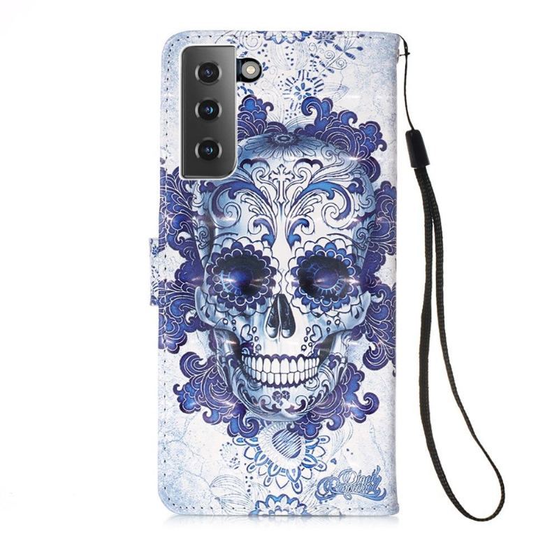 Etui Folio do Samsung Galaxy S21 Plus 5G Calavera Wzór