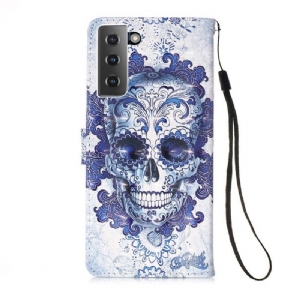 Etui Folio do Samsung Galaxy S21 Plus 5G Calavera Wzór