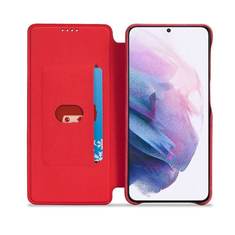 Etui Folio do Samsung Galaxy S21 Plus 5G Classic Solidny Garnitur Ze Sztucznej Skóry