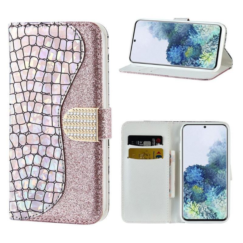 Etui Folio do Samsung Galaxy S21 Plus 5G Luksusowy Efekt Krokodyla