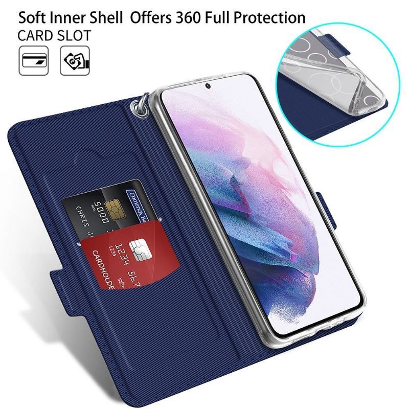 Etui Folio do Samsung Galaxy S21 Plus 5G Obrzeża Victoria Style Skóra