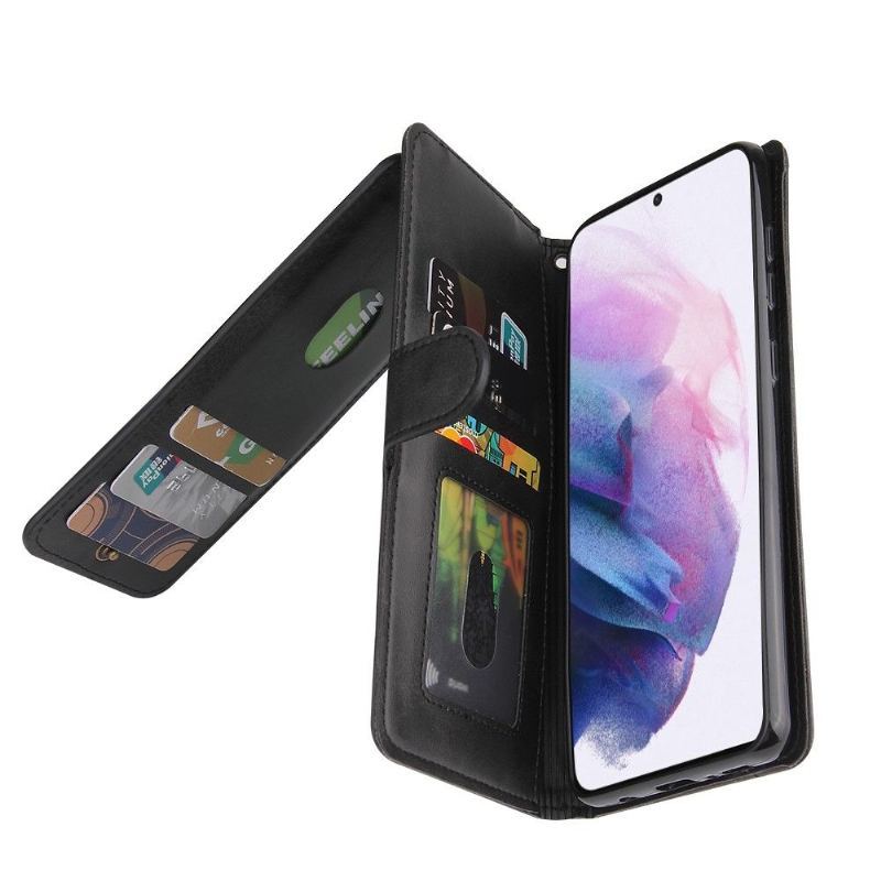 Etui Folio do Samsung Galaxy S21 Plus 5G Wieloprzedziałowy Uchwyt