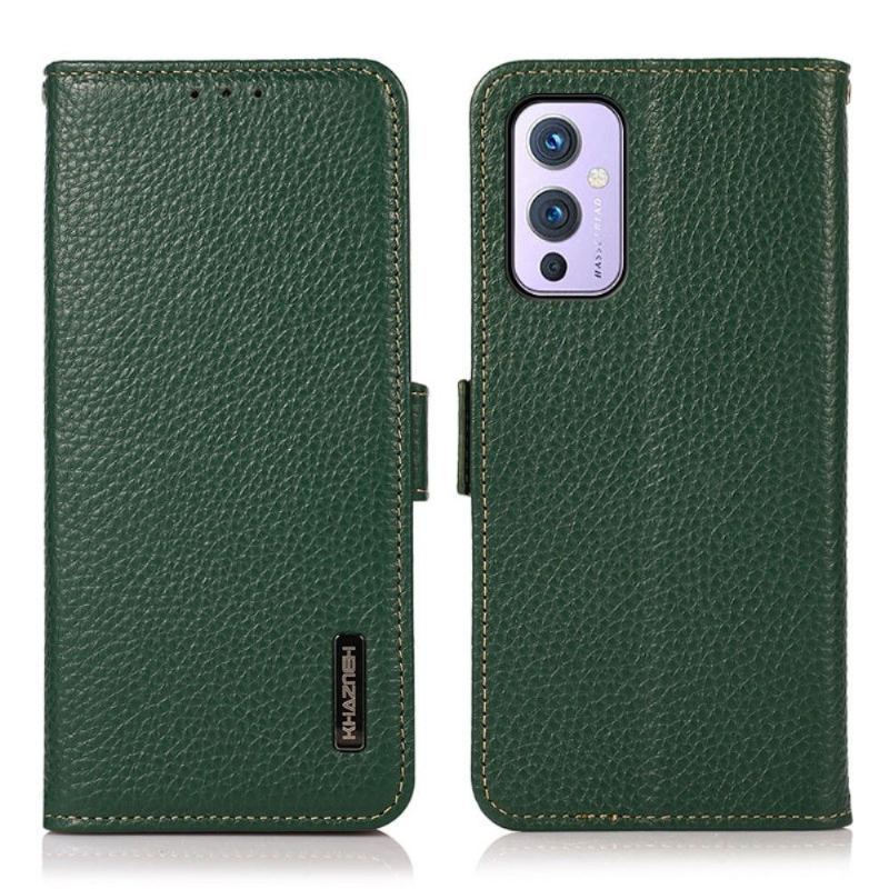 Etui Folio do OnePlus 9 Khazneh Skóra Ziarnista