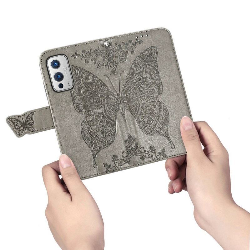 Etui Folio do OnePlus 9 Motyl Ulga