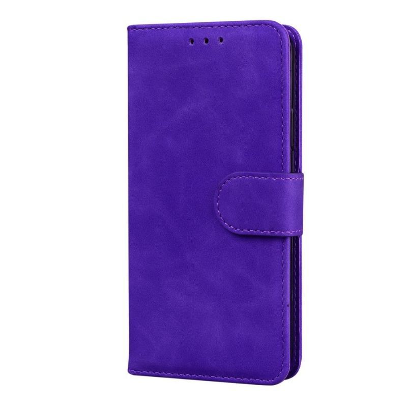 Etui Folio do OnePlus 9 Portfel Matowe Szwy Z Efektem Skóry