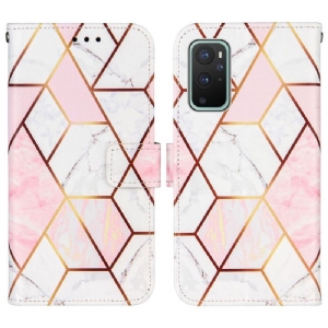 Skórzany Futerał do OnePlus 9 Anti-fall Chic Geometria