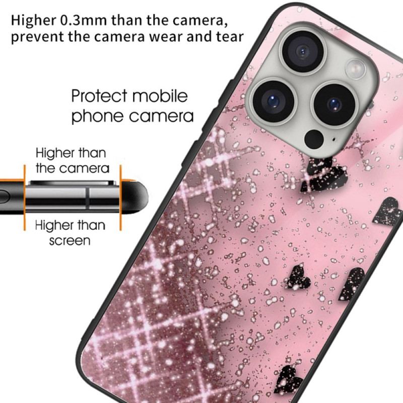 Etui Do iPhone 16 Pro Serca Ze Szkła Hartowanego