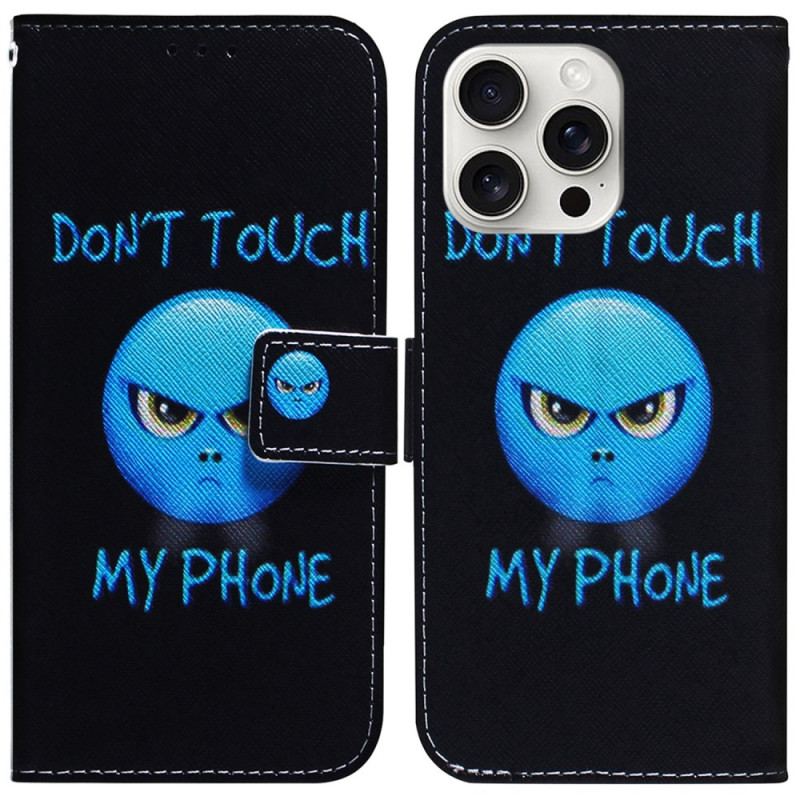 Etui Folio Do iPhone 16 Pro Emoji Telefonu