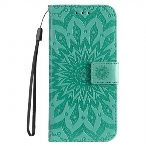 Etui Folio Do iPhone 16 Pro Mandala Ze Smyczą