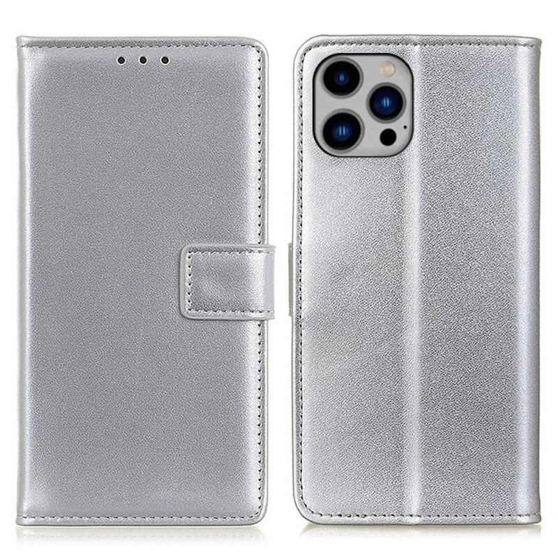 Etui Folio Do iPhone 16 Pro Prosta Sztuczna Skóra