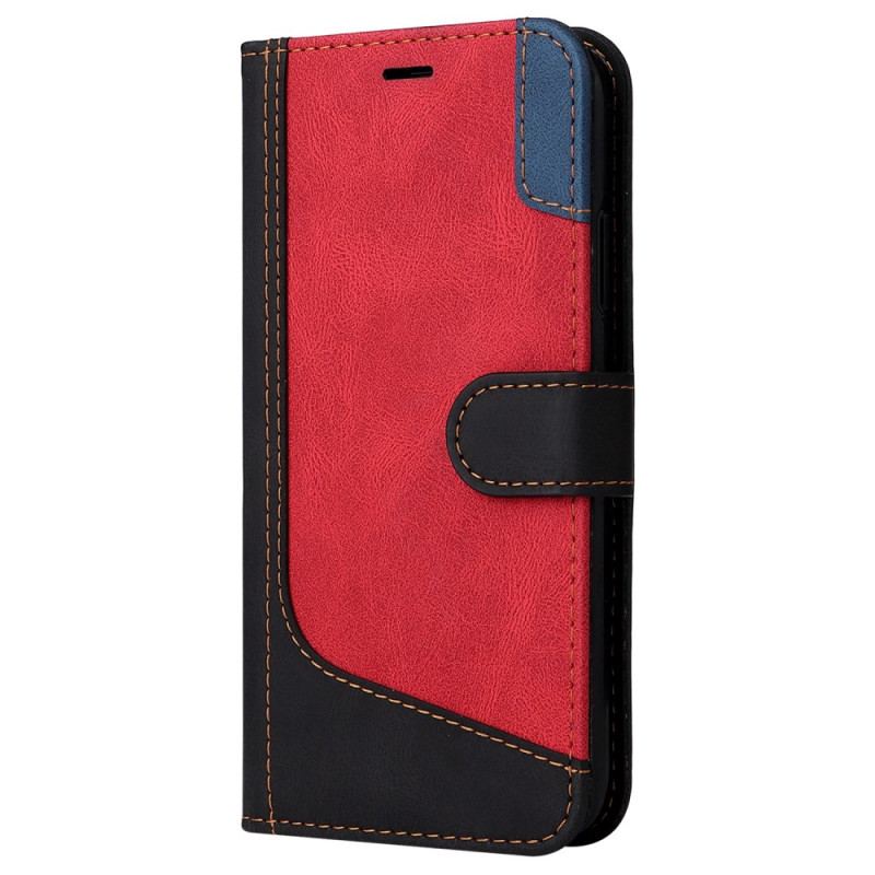 Etui Folio Do iPhone 16 Pro Trójkolorowy Z Paskiem