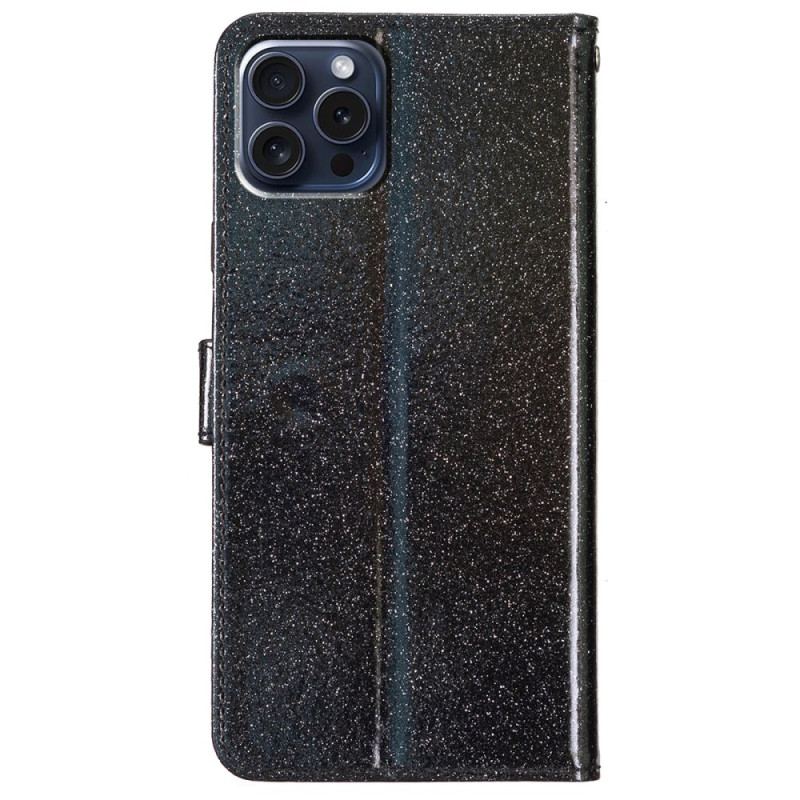 Etui Folio iPhone 16 Pro Brokat Etui Ochronne