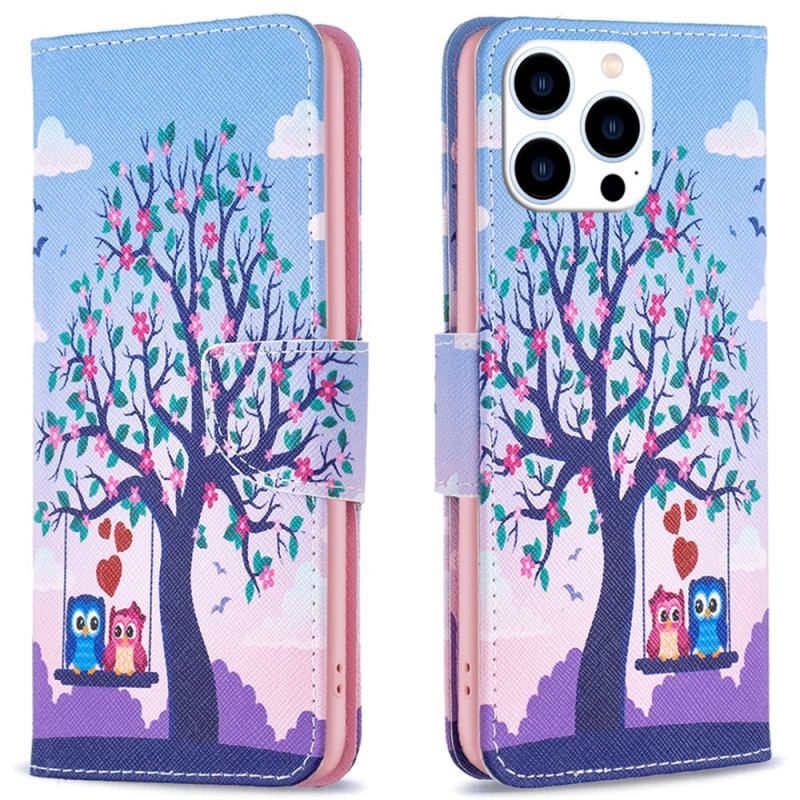 Etui Folio iPhone 16 Pro Dwie Sowy