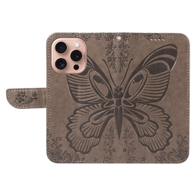 Etui Folio iPhone 16 Pro Graficzny Motyl