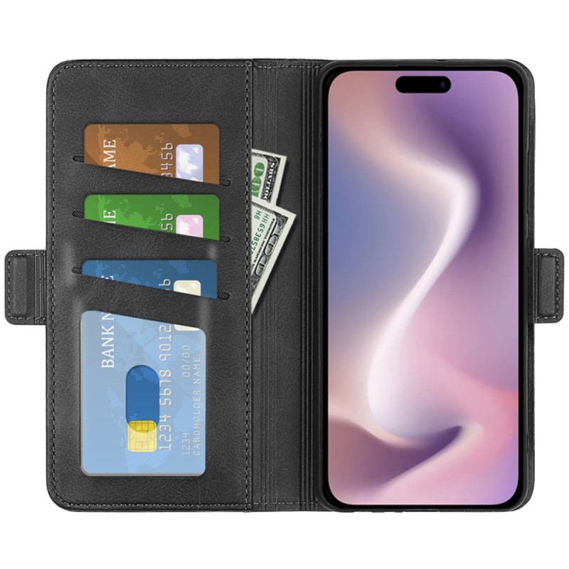 Etui Folio iPhone 16 Pro Podwójne Zapięcie Etui Ochronne