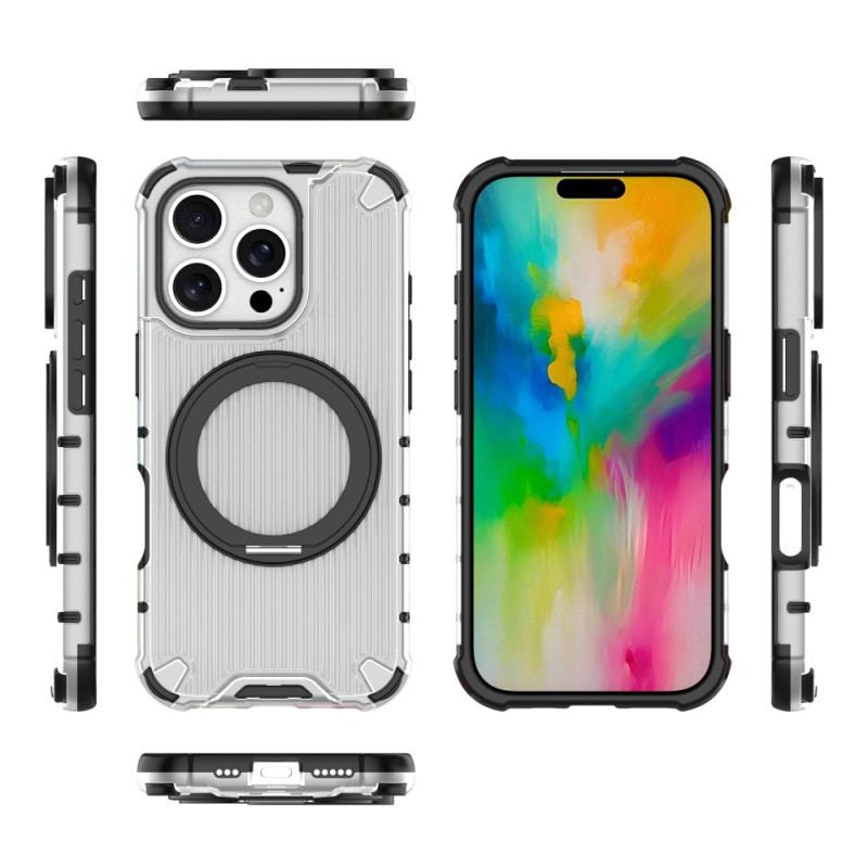 Etui iPhone 16 Pro Pierścieniowy Uchwyt Magnetyczny W Paski