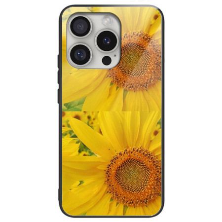 Etui iPhone 16 Pro Szkło Hartowane W Kształcie Słonecznika Etui Ochronne