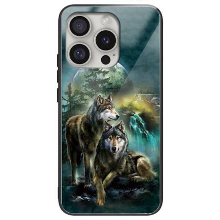 Etui iPhone 16 Pro Wilki Ze Szkła Hartowanego Etui Ochronne