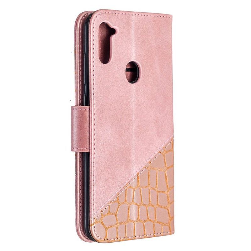 Etui Folio do Samsung Galaxy M11 Croc Aspect Efekt Skóry