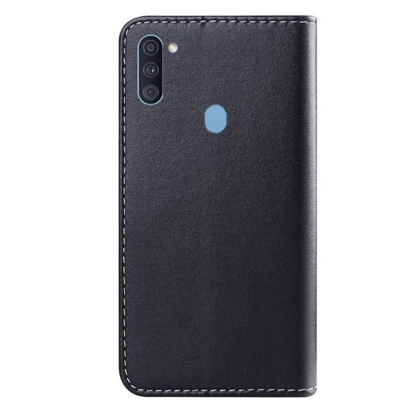 Etui Folio do Samsung Galaxy M11 Obrzeża Faux Leather Tricolor Szwy