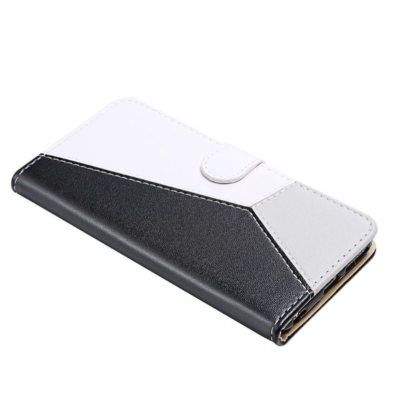 Etui Folio do Samsung Galaxy M11 Obrzeża Faux Leather Tricolor Szwy