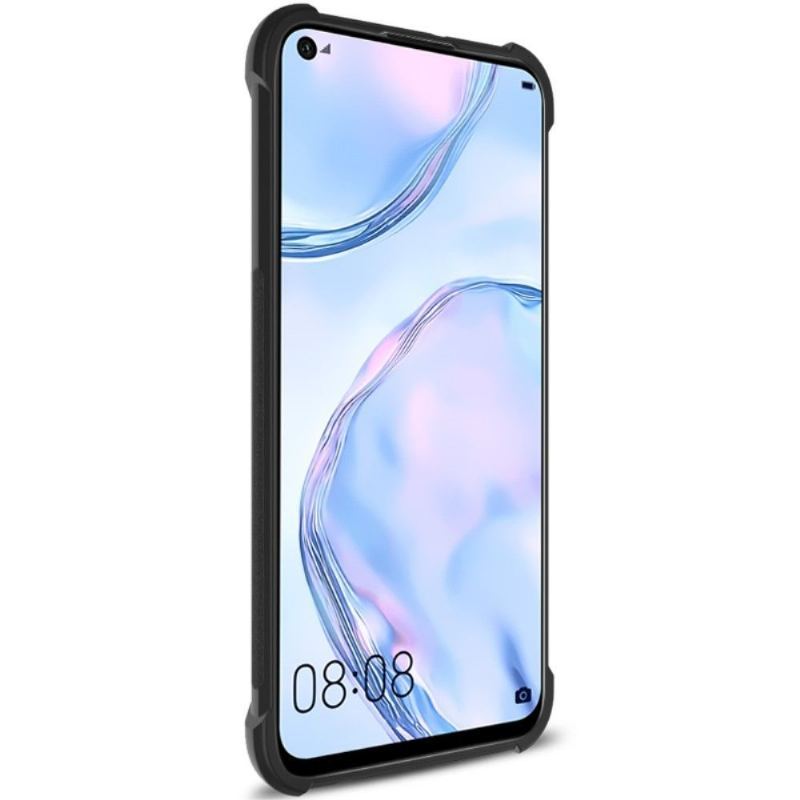 Etui do Huawei P40 Lite Anti-fall Class Protect — Czarny Metal