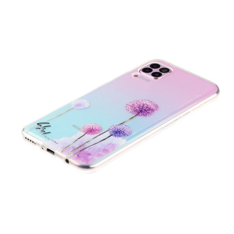 Etui do Huawei P40 Lite Przejrzyste Mlecze