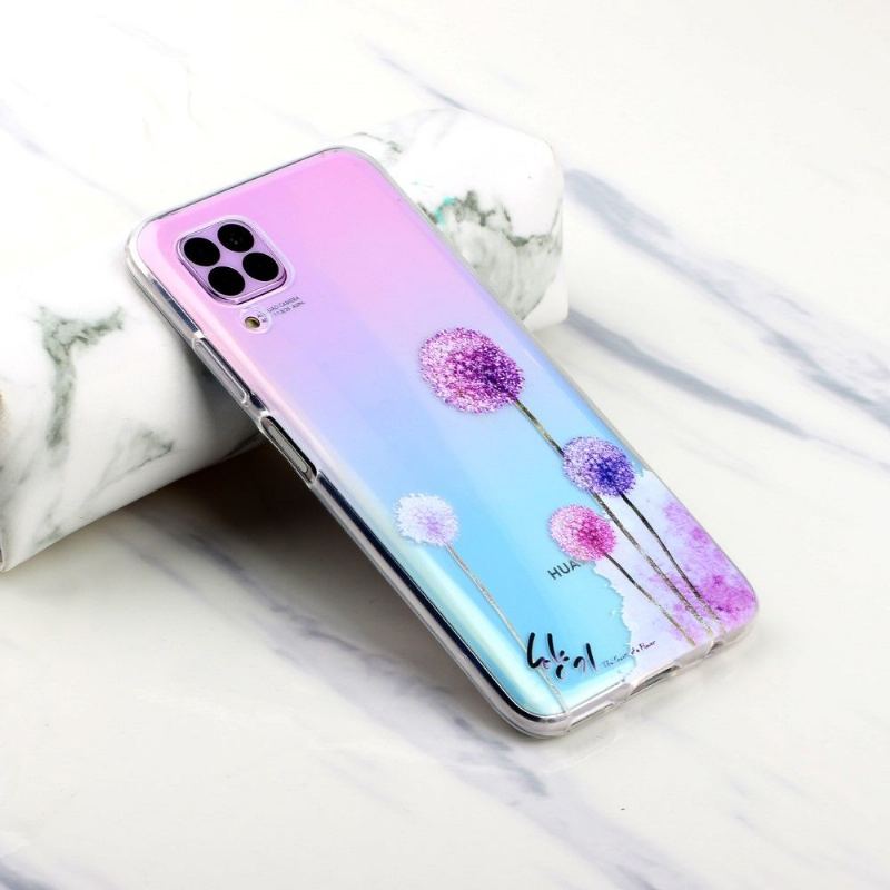 Etui do Huawei P40 Lite Przejrzyste Mlecze