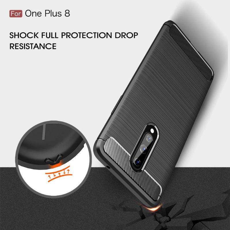 Etui do OnePlus 8 Janice In Carbon Brushed Gel