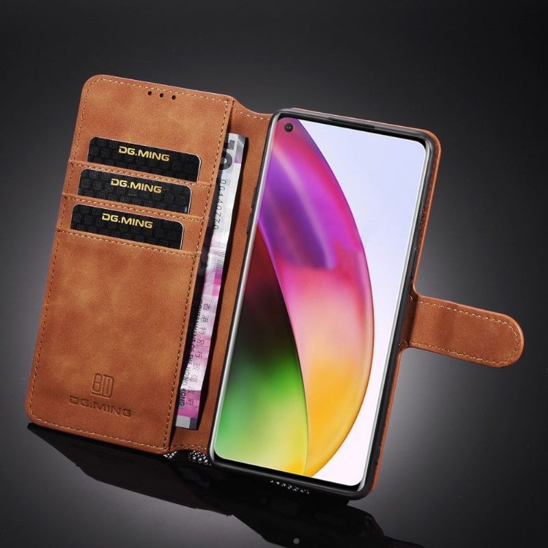 Etui Folio do OnePlus 8 Classic Dg Ming Styl Retro