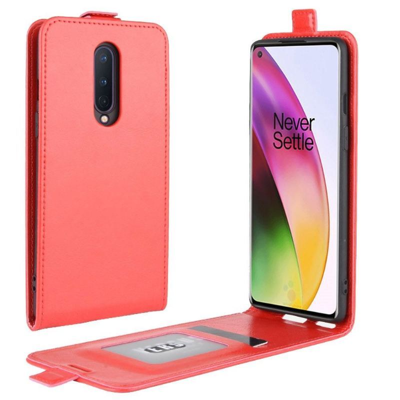 Etui Folio do OnePlus 8 Skórzany Futerał Ze Sztucznej Skóry W Pionie