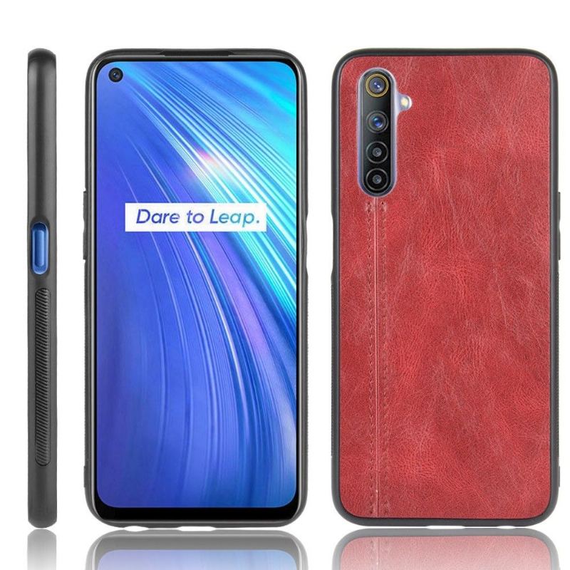 Etui do Realme 6 Skórzane Szwy