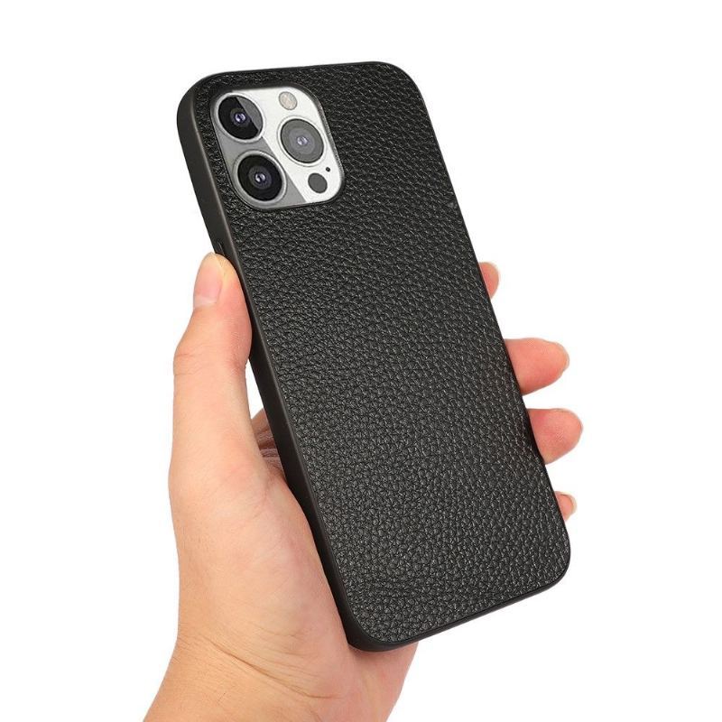 Etui do iPhone 13 Pro Anti-fall Skóra Ziarnista