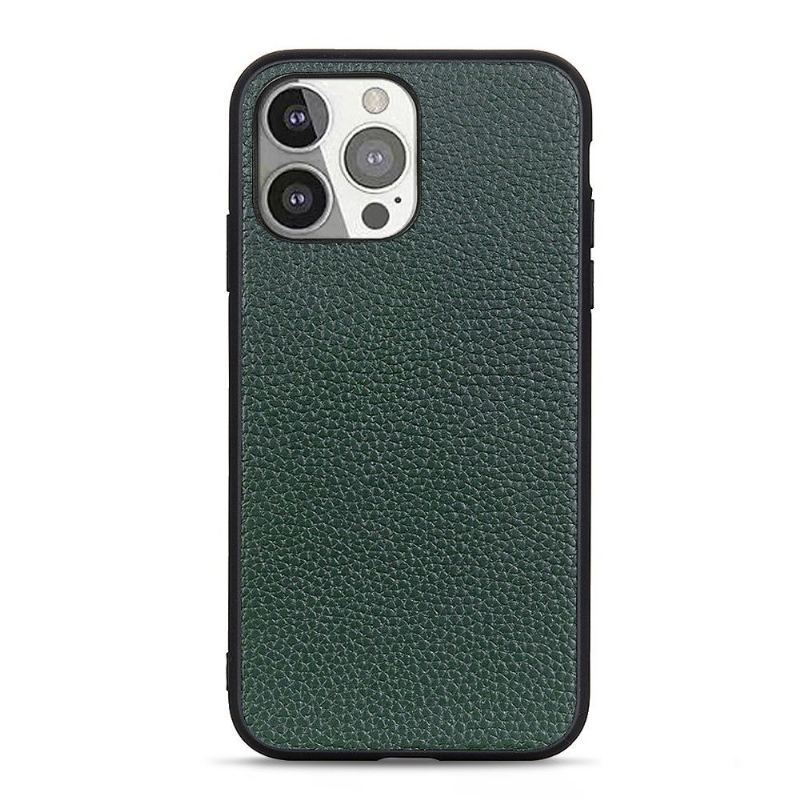 Etui do iPhone 13 Pro Anti-fall Skóra Ziarnista