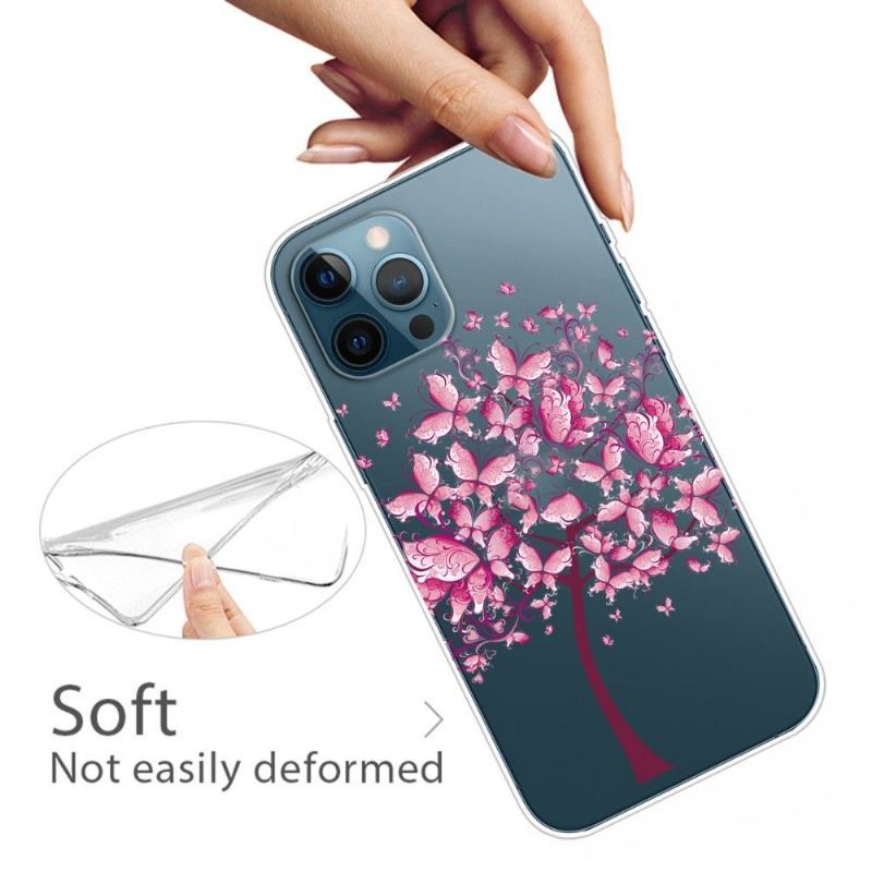 Etui do iPhone 13 Pro Biznes Motyl Drzewo