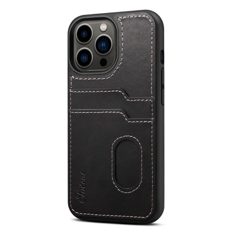 Etui do iPhone 13 Pro Classic Suteni Couture Posiadacz Karty