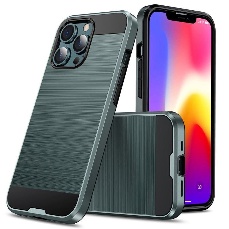 Etui do iPhone 13 Pro Efekt Szczotkowanego Metalu