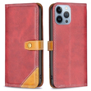 Etui Folio do iPhone 13 Pro Classic Binfen Series-8 Odsłonięte Szwy