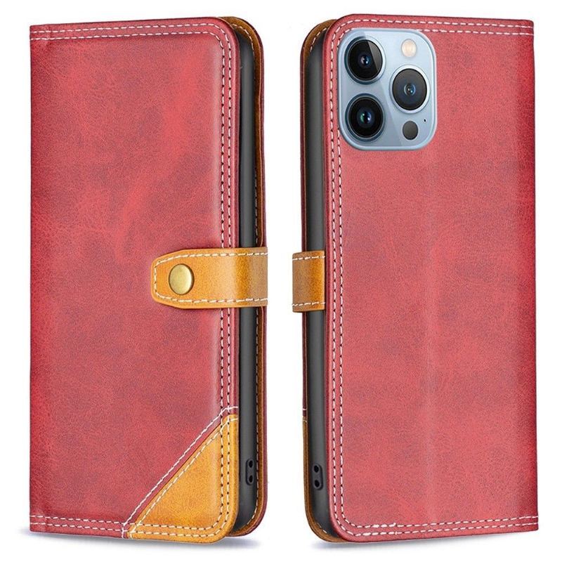 Etui Folio do iPhone 13 Pro Classic Binfen Series-8 Odsłonięte Szwy