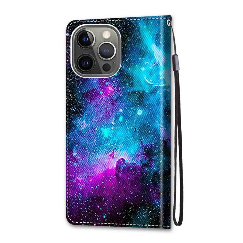 Etui Folio do iPhone 13 Pro Mgławica