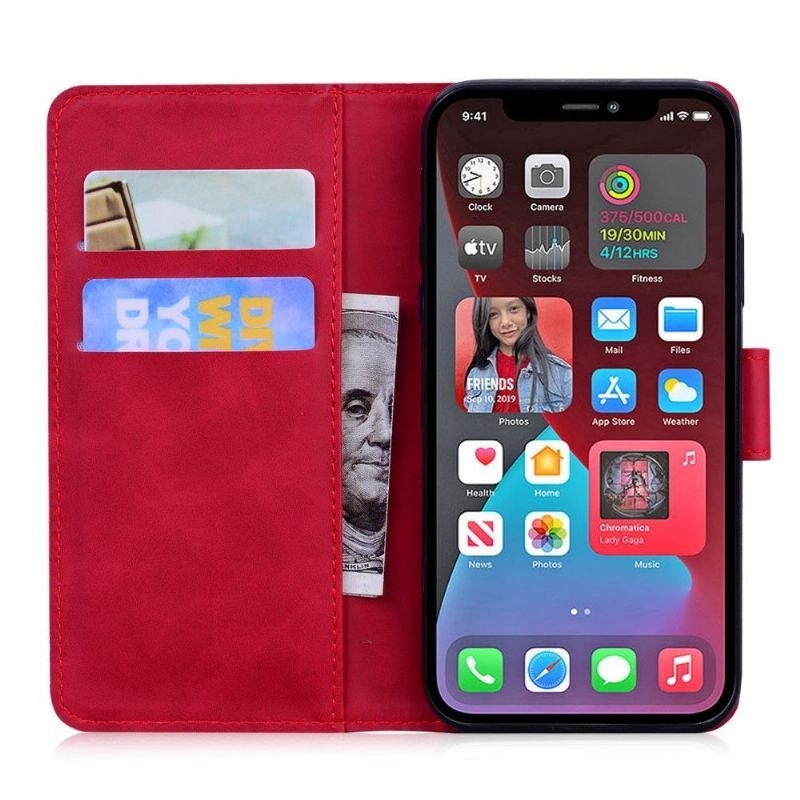 Etui Folio do iPhone 13 Pro Romane Miękki Dotyk