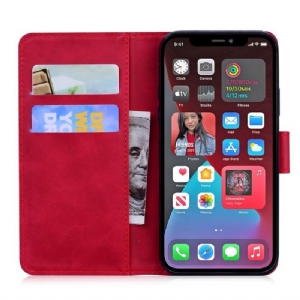 Etui Folio do iPhone 13 Pro Romane Miękki Dotyk